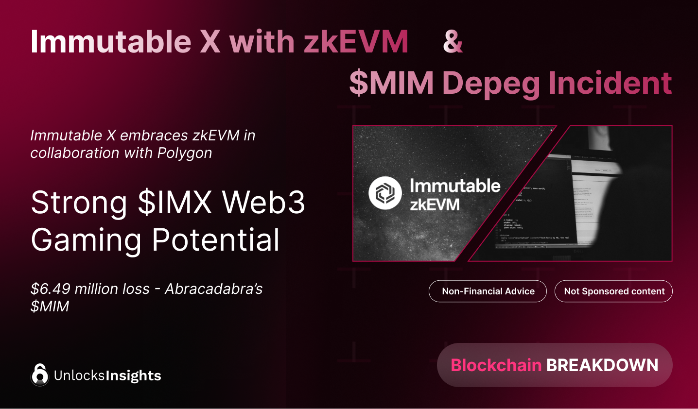 Lastest Update on ImmutableX zkEVM & $MIM Depeg Incident