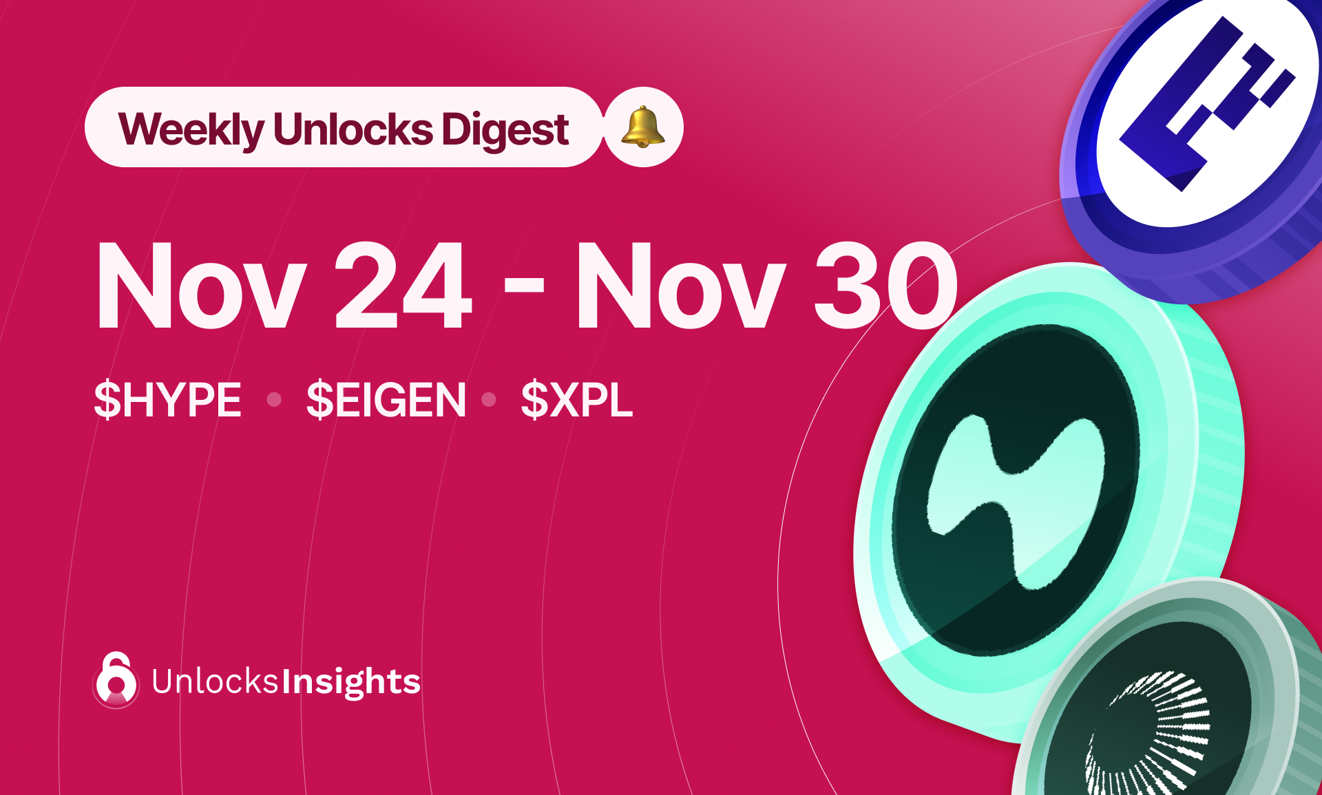 Weekly Unlock Digest: Nov 24–30, 2025