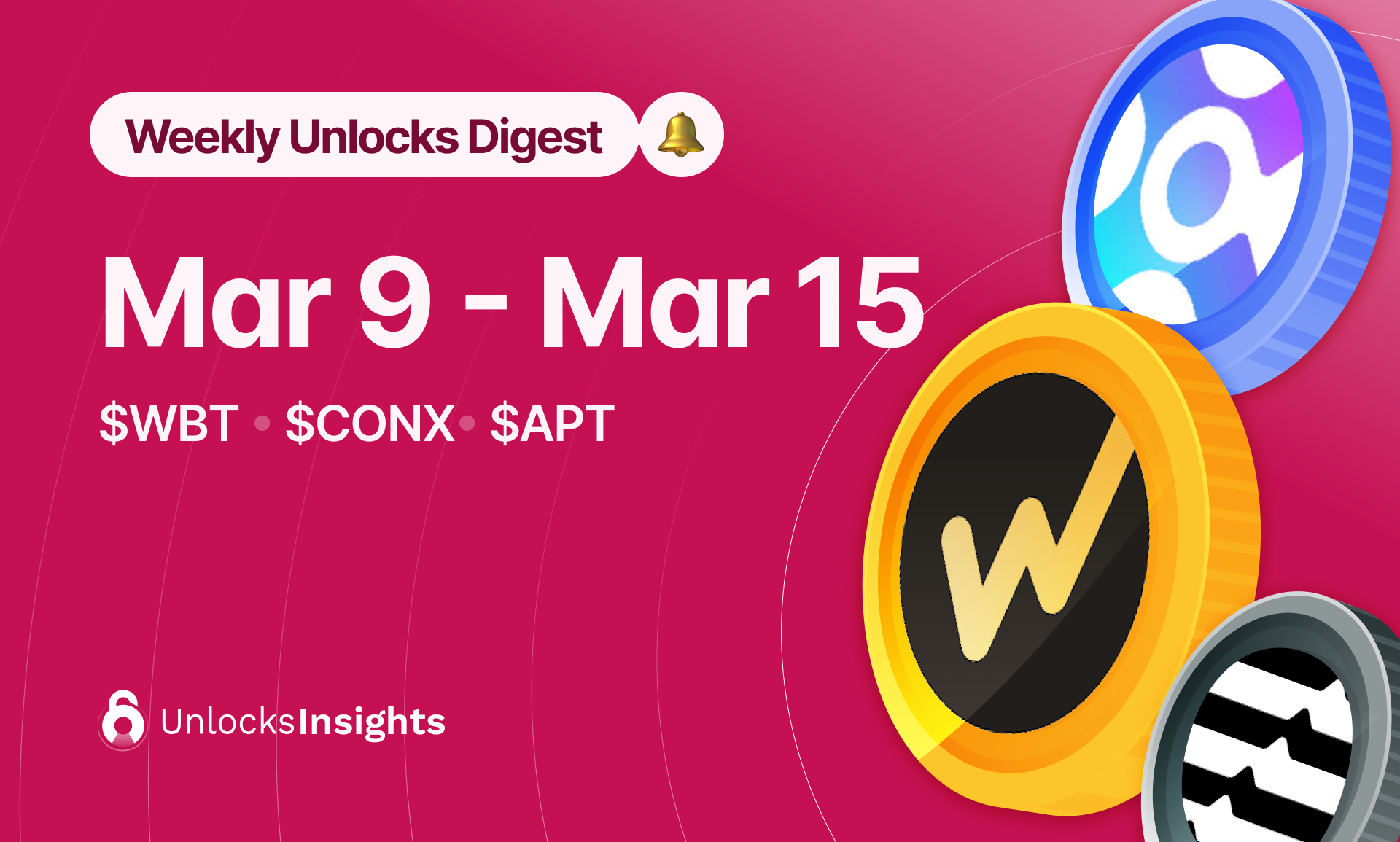 Weekly Token Unlocks Digest: Mar 9-15, 2026 | $4.39B WBT Unlock Ahead